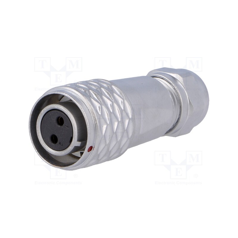 1 pcs x WEIPU - SF1210/S2I - Plug, SF12, female, PIN: 2, IP67, 4÷6.5mm, 13A, soldering, for cable