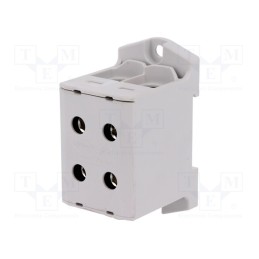 1 pcs x OUNEVA - VC05-0042 - Splice terminal: rail, 6÷95mm2, ways: 1, terminals: 4, grey, TS35