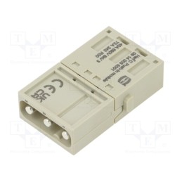 1 pcs x HARTING - 9140035001 - Connector: HDC, module, male, Han-Modular®, PIN: 3, push-in, 40A