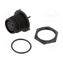 1 pcs x BULGIN - PX0413/02S/PC - Connector: circular, socket, male, PIN: 2, Buccaneer 400, IP68, 250V