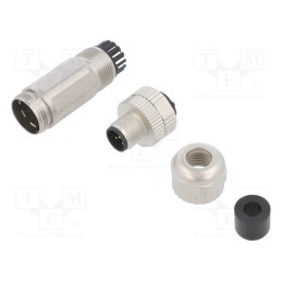 1 pcs x DEGSON ELECTRONICS - PASH-M12A-05P-MM-SL7001-00A(H) - Plug, M12, PIN: 5, male, A code-DeviceNet / CANopen, for cable