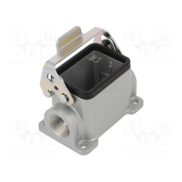 1 pcs x AMPHENOL - C14610F0066001 - Enclosure: for HDC connectors, C146, size E6, with latch, PG16
