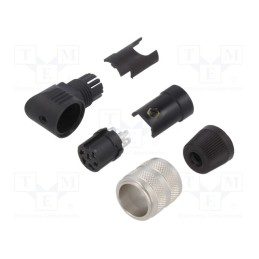 1 pcs x BINDER - 09 0144 70 06 - Connector: M16, plug, female, soldering, for cable, PIN: 6, 5A, 150V