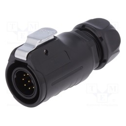 1 pcs x LUTRONIC - 2237 - Connector: circular, plug, size 20, 02, male, PIN: 9, with latch
