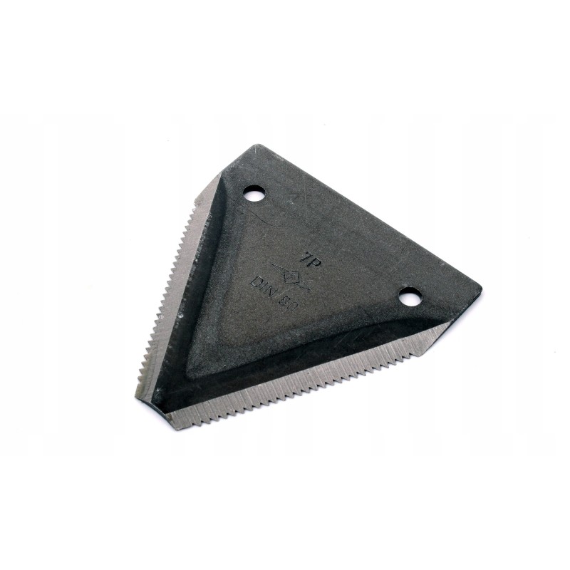 Serrated scythe blade 2 7mm din 80 or claas case