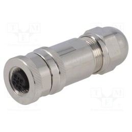 1 pcs x TE Connectivity - T4110012031-000 - Plug, M12, PIN: 3, female, A code-DeviceNet / CANopen, for cable