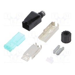 1 pcs x HARTING - 9451511520 - Plug, RJ45, PIN: 8, Cat: 6a, shielded, Layout: 8p8c, Øcable: 6.1÷6.9mm