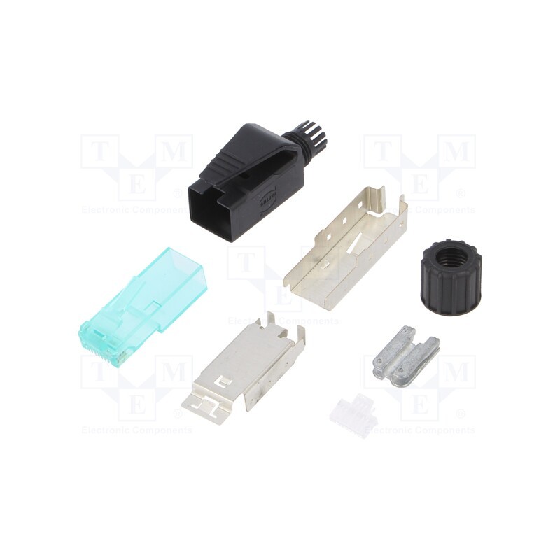 1 pcs x HARTING - 9451511520 - Plug, RJ45, PIN: 8, Cat: 6a, shielded, Layout: 8p8c, Øcable: 6.1÷6.9mm