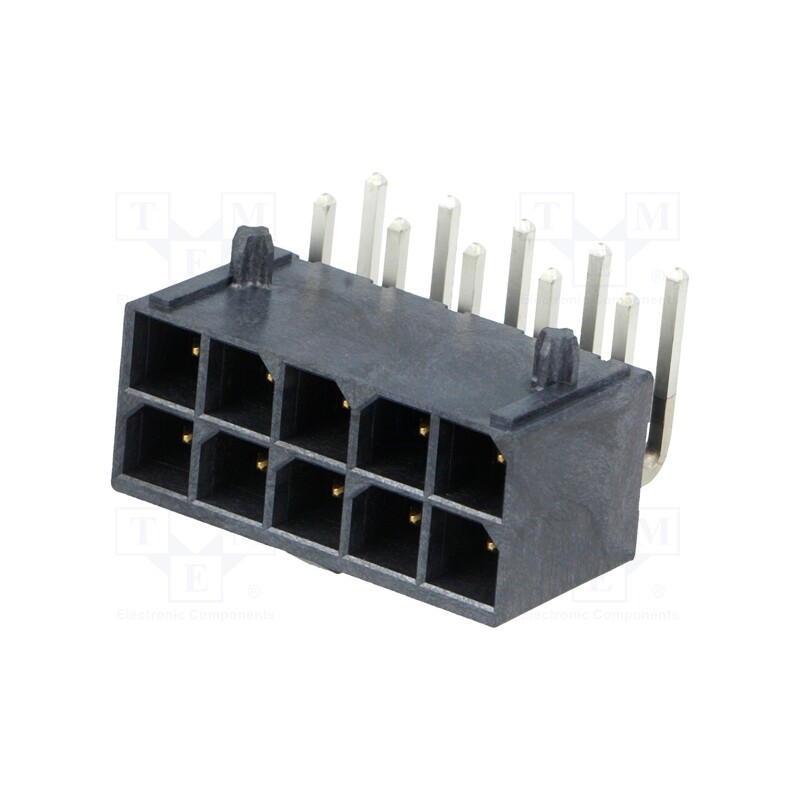 1 pcs x MOLEX - 1720640010 - Socket, wire-board, male, Mega-Fit, 5.7mm, PIN: 10, UL94V-0, 23A