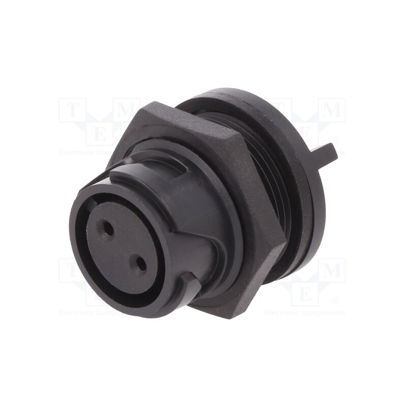 1 pcs x BULGIN - PXP4013/02S/PC - Connector: circular, socket, female, PIN: 2, Buccaneer 4000, THT
