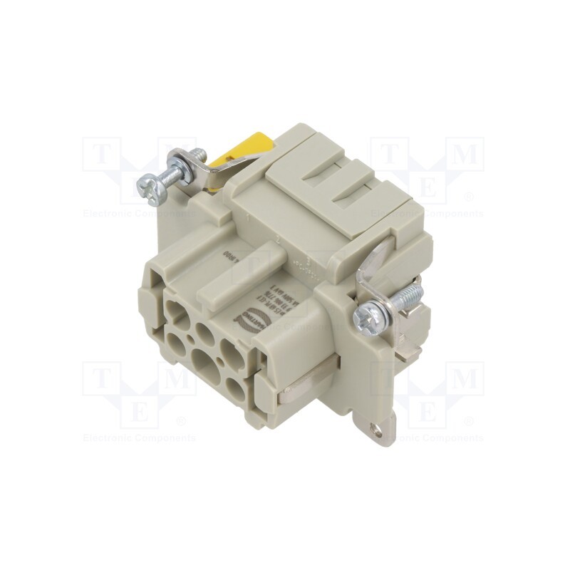 1 pcs x HARTING - 9330062776 - Connector: HDC, contact insert, female, Han® ES, PIN: 6, 6+PE, 16A