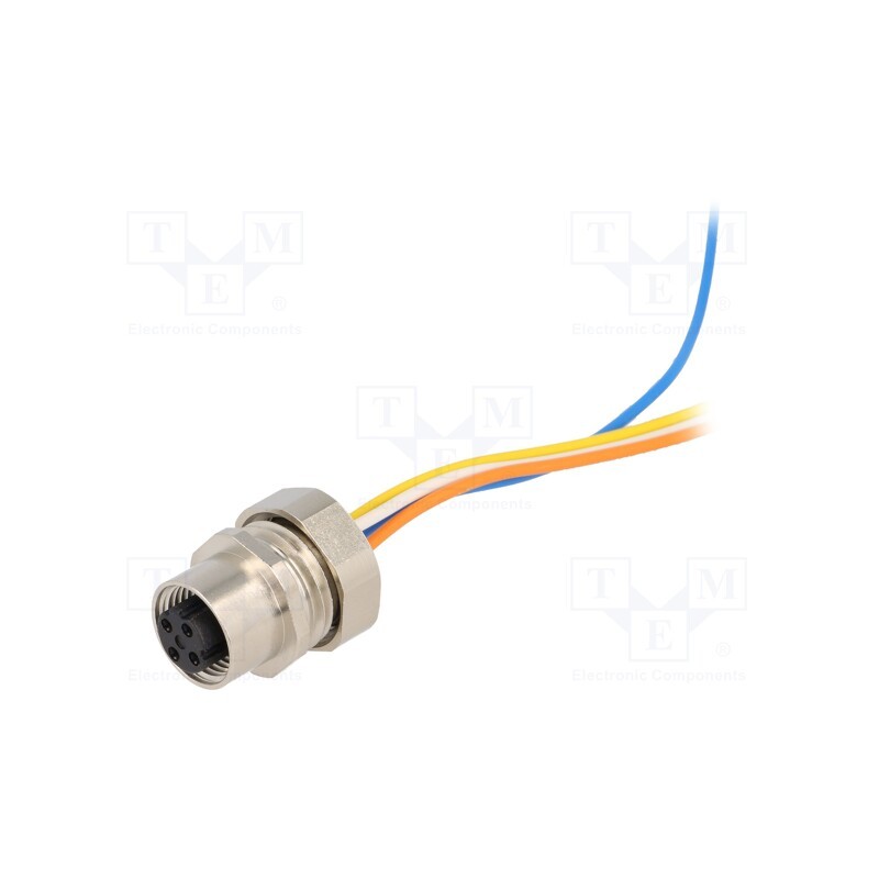 1 pcs x LUMBERG AUTOMATION - 68836 0986 EFC 151 A - Socket, M12, PIN: 4, female, D code-Ethernet, cables, 0.5m