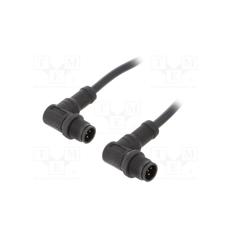 1 pcs x AMPHENOL LTW - MSBP05MR-SBPMR-SD001 - Cable: for sensors/automation, PIN: 5, M12-M12, B code-Profibus