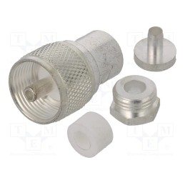 1 pcs x TE Connectivity - 1-1337473-0 - Plug, UHF (PL-259), male, RG141,RG58, soldering,clamp, for cable