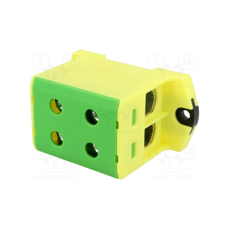 1 pcs x OUNEVA - VC05-0044 - Splice terminal: rail, 6÷95mm2, ways: 1, terminals: 4, yellow-green