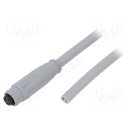 1 pcs x CONEC - 42-11110 - Connector: M8, 5m, female, PIN: 5, straight, plug, latch, 3A, IP67, 30V