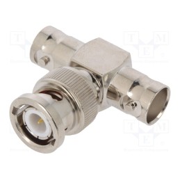 1 pcs x MUELLER ELECTRIC - BU-P3285 - T adapter, BNC male,BNC female x2, Insulation: PTFE, 50Ω