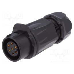 1 pcs x LUTRONIC - 2243 - Connector: circular, plug, size 20, 02, female, PIN: 7, for latch