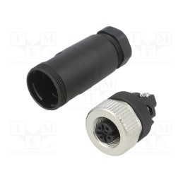 1 pcs x WEIDMu00dcLLER - 1807250000 SAIB-5/9 - Plug, M12, PIN: 5, female, A code-DeviceNet / CANopen, for cable