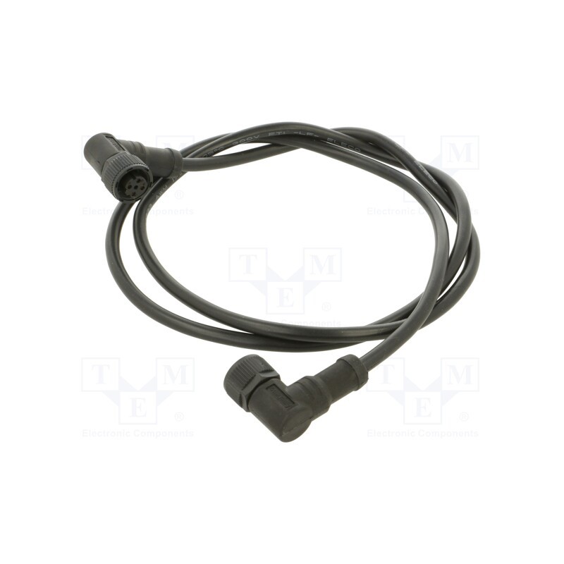 1 pcs x AMPHENOL LTW - MSDP04FR-SDPFR-SD001 - Cable: for sensors/automation, PIN: 4, M12-M12, D code-Ethernet