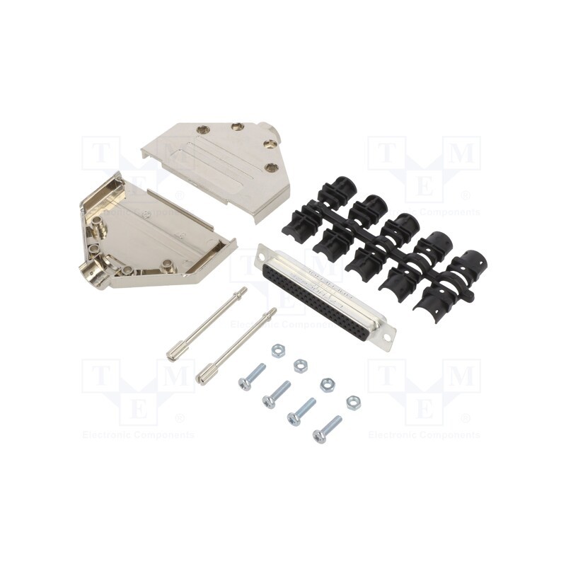 1 pcs x Amphenol Communications Solutions - L17DTPK-M-37+L77HDC62S - D-Sub HD, PIN: 62, female, straight, soldering, for cable, 