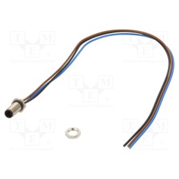 1 pcs x BINDER - 09 3105 86 03 - Connector: M5, socket, 707, male, PIN: 3, unshielded, gold-plated, 1A