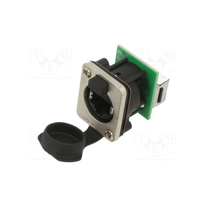 1 pcs x AMPHENOL - RJXS8FG5T - XLRnet D type CAT6, Horizontal PCB, IP54