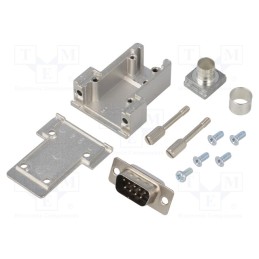 1 pcs x ENCITECH - DCRP09-DBP-CF65-CS80-K - D-Sub, PIN: 9, plug, male, soldering, for cable, black