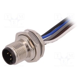 1 pcs x TE Connectivity - T4171010405-002 - Socket, M12, PIN: 5, male, B code-Profibus, cables, IP67, straight
