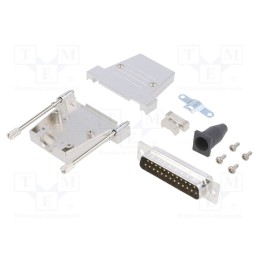 1 pcs x ENCITECH - 6355-0040-23 - D-Sub, PIN: 25, plug, male, soldering, for cable, black