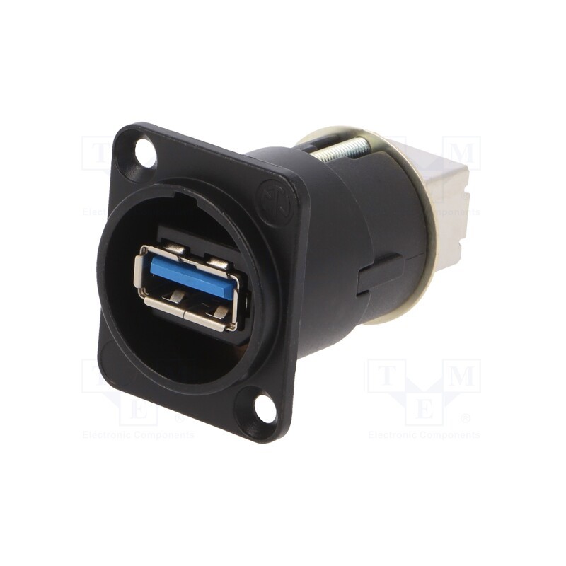 1 pcs x NEUTRIK - NAUSB3-B - REVERSIBLE USB 3.0 GENDER CHANGER BLACK