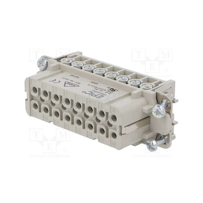 1 pcs x LAPP - 10533000 - Connector: HDC, female, EPIC H-A, PIN: 16, 16+PE, size H-A 16, 16A