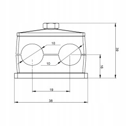 Double clamp 10mm, green hydrolider