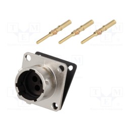 1 pcs x AMPHENOL - RT00123PNH-K - Connector: circular, RT360, socket, male, crimped, PIN: 3, 13A, IP67