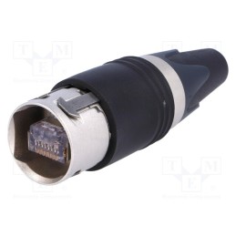 1 pcs x NEUTRIK - NE8MC6-MO - Plug, RJ45, PIN: 8, Cat: 6, shielded, gold-plated, Layout: 8p8c