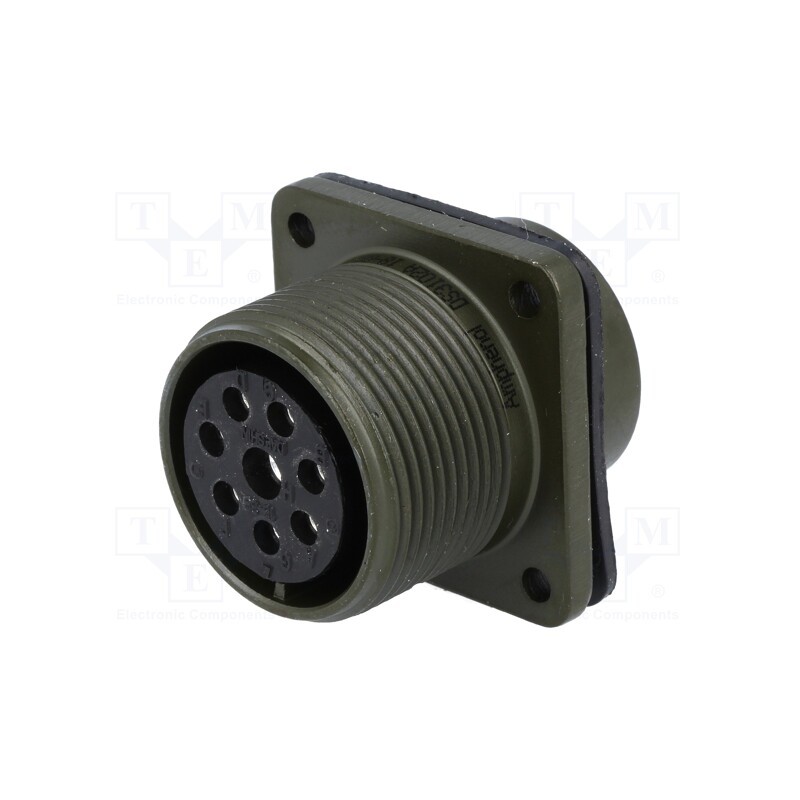 1 pcs x AMPHENOL - DS3102A 18-8S - Connector: circular, size 18, MS/DS, aluminium alloy, olive