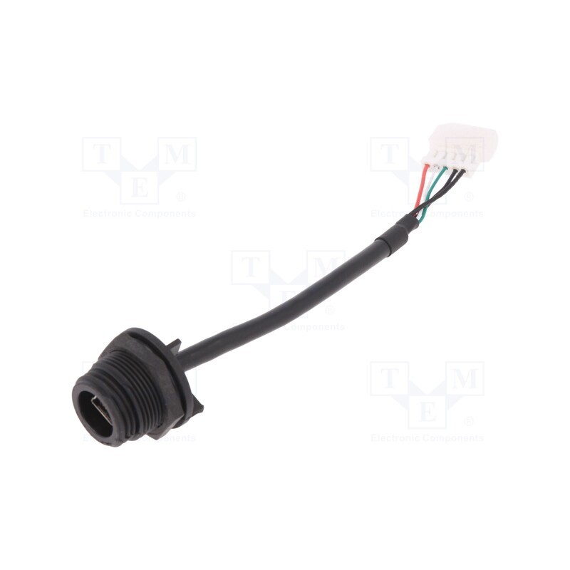 1 pcs x BULGIN - PX0446 - Socket, USB B mini, USB B mini socket, USB mini Buccaneer, PIN: 5