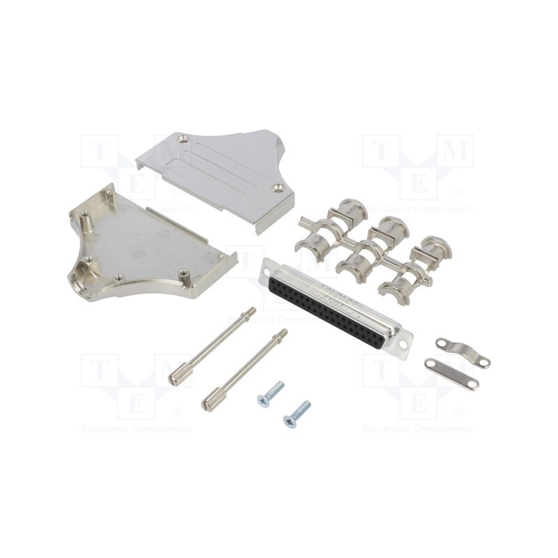 1 pcs x Amphenol Communications Solutions - L17MHDM37+L77SDC37S - D-Sub, PIN: 37, female, straight, soldering, for cable, gold f