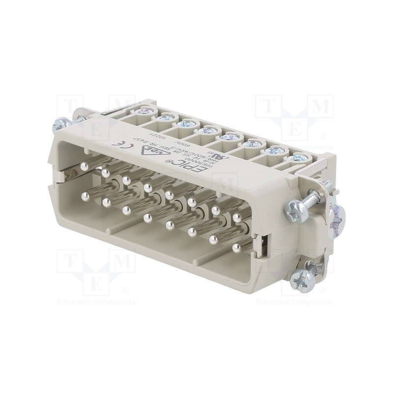 1 pcs x LAPP - 10530000 - Connector: HDC, male, EPIC H-A, PIN: 16, 16+PE, size H-A 16, 16A