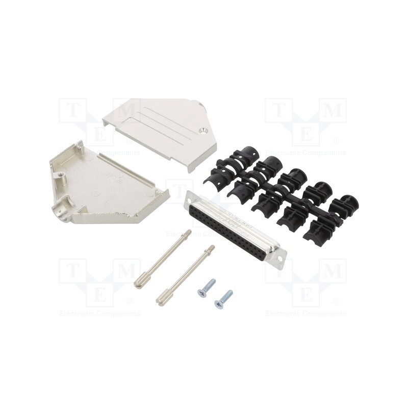 1 pcs x Amphenol Communications Solutions - L17DTZK37+L77SDC37S - D-Sub, PIN: 37, female, straight, soldering, for cable, gold f