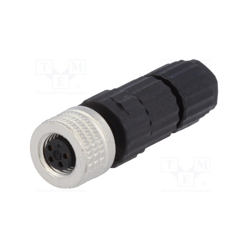 1 pcs x HIRSCHMANN - 933367100 ELKA4008V - Connector: M8, female, PIN: 4, straight, for cable, plug, E, 4A, IP67