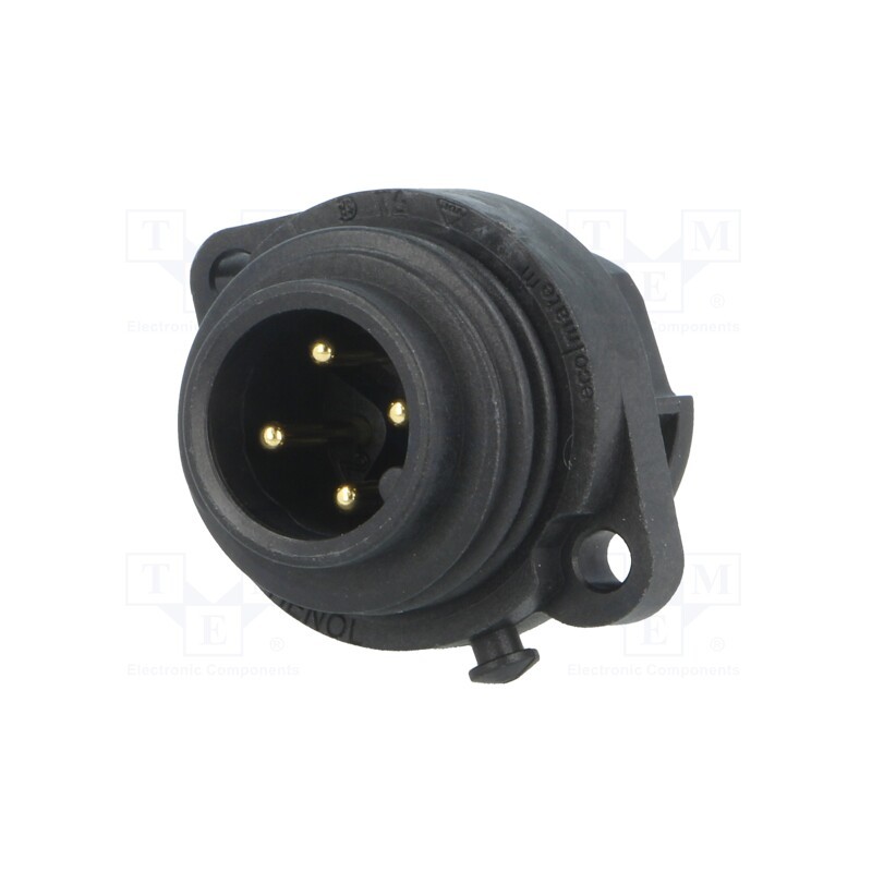 1 pcs x AMPHENOL - C01620C00320012 - Connector: circular, socket, PIN: 4, male, screw terminal, 400V, 16A