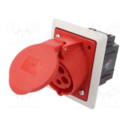 1 pcs x PCE - 425-6PKR - Connector: AC supply 3-phase, socket, female, 32A, 400VAC, IP44