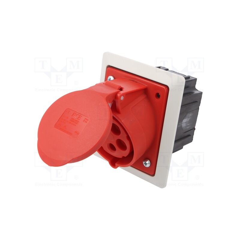 1 pcs x PCE - 425-6PKR - Connector: AC supply 3-phase, socket, female, 32A, 400VAC, IP44