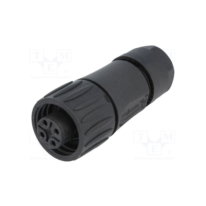 1 pcs x AMPHENOL - C01620D00310012 - Connector: circular, plug, for cable, PIN: 4, female, silver plated