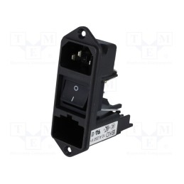 1 pcs x SCHURTER - KD14.1101.151 - Connector: AC supply, socket, male, 10A, 250VAC, IEC 60320, C14 (E)