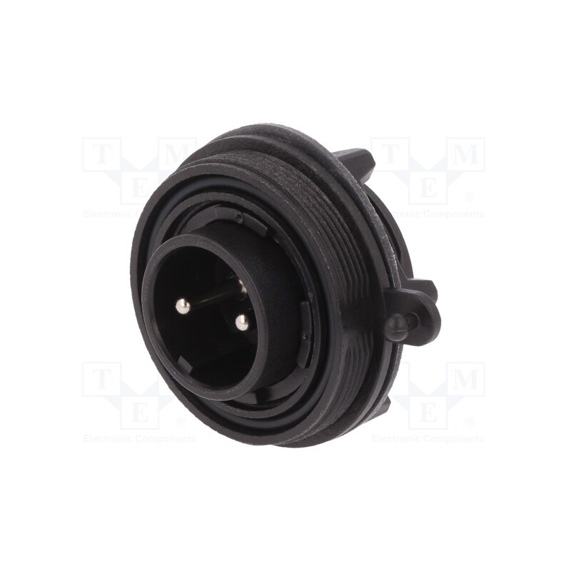 1 pcs x BULGIN - PX0735/P - Connector: circular, socket, male, PIN: 2, Standard Buccaneer®