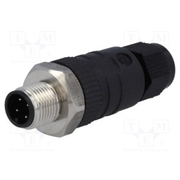 1 pcs x LUMBERG AUTOMATION - 18319 RSCN 4/7 - Plug, M12, PIN: 4, male, A code-DeviceNet / CANopen, for cable