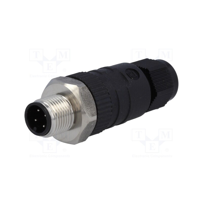 1 pcs x LUMBERG AUTOMATION - 18319 RSCN 4/7 - Plug, M12, PIN: 4, male, A code-DeviceNet / CANopen, for cable