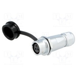 1 pcs x WEIPU - SF1211/S3I - Plug, SF12, female, PIN: 3, IP67, 4÷6.5mm, 13A, soldering, for cable